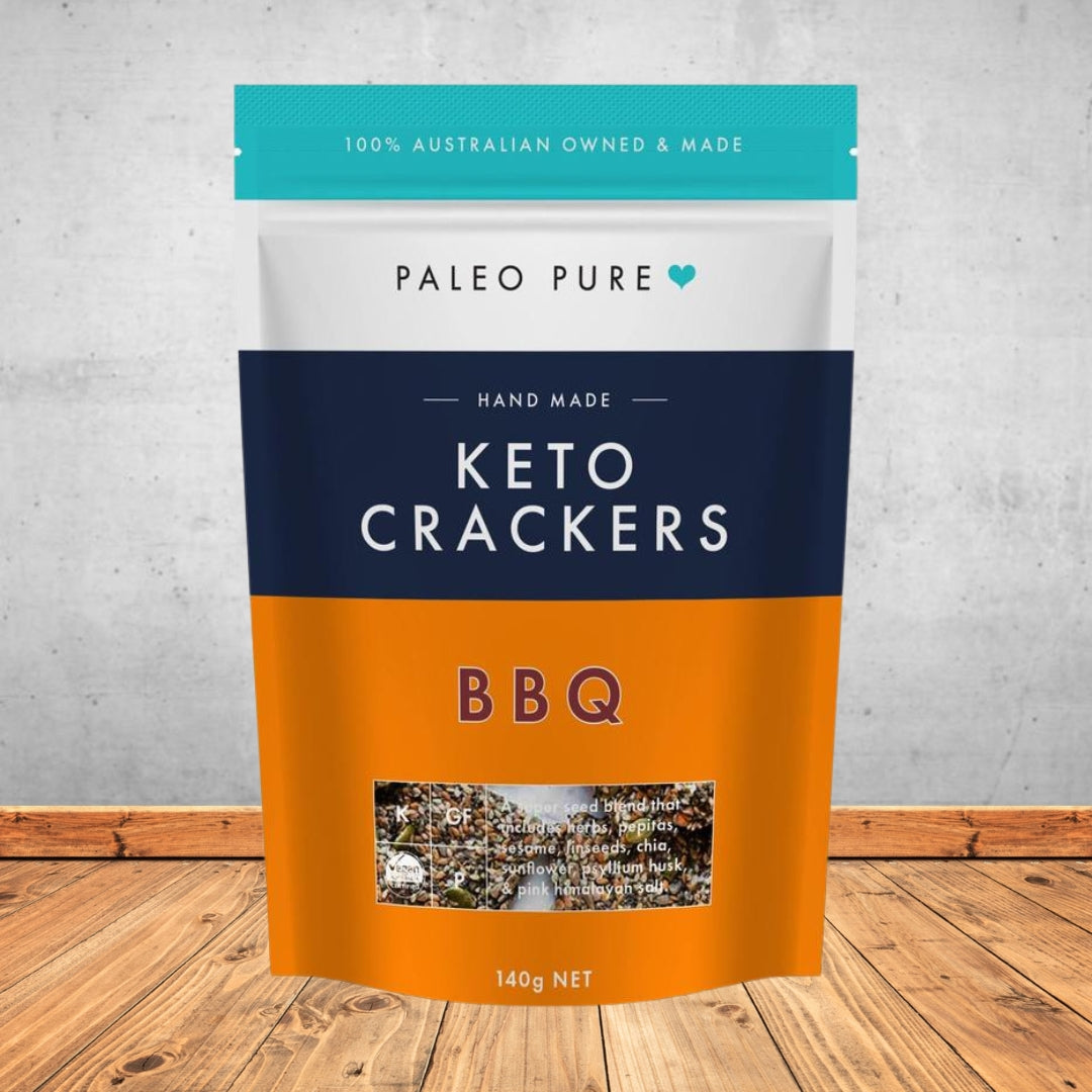 PALEO PURE BBQ KETO CRACKERS 140G