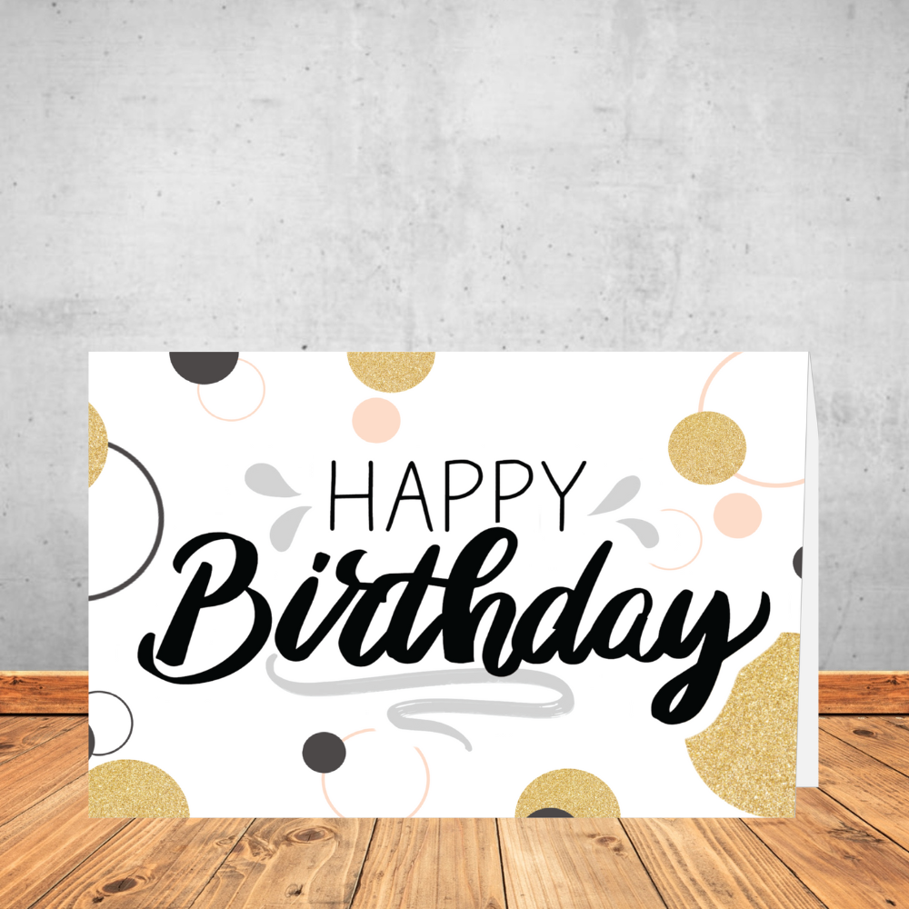Happy Birthday Spots Greeting Card