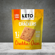 Keto Natural Almond Flour Crackers Cheddar And Onion
