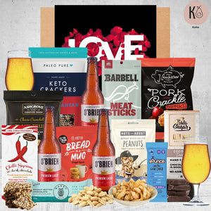 Keto Beer & Cider Valentines Hamper 3 O'Brien Gluten Free Beers 330ml