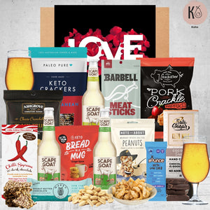 Keto Beer & Cider Valentines Hamper 3 Scape Goats Gluten Free Ciders 330ml