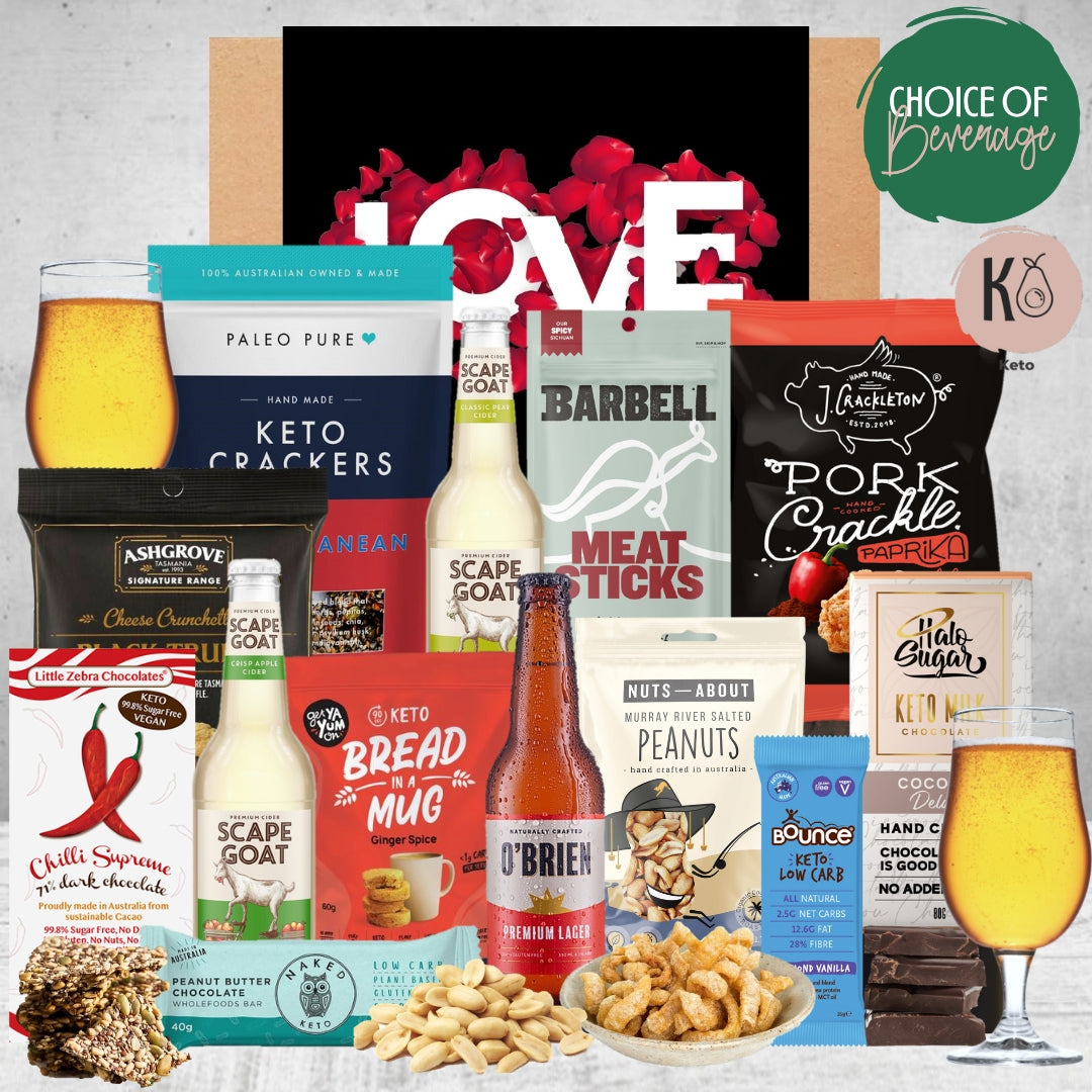 Keto Beer & Cider Valentines Hamper Featured Image