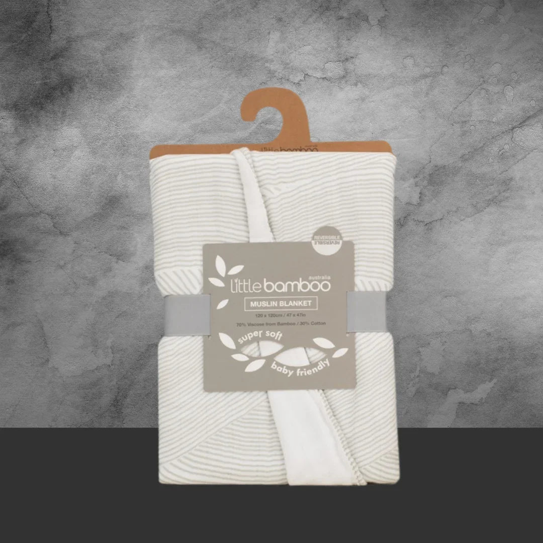 Little Bamboo Natural Muslin Blanket - Tastebuds