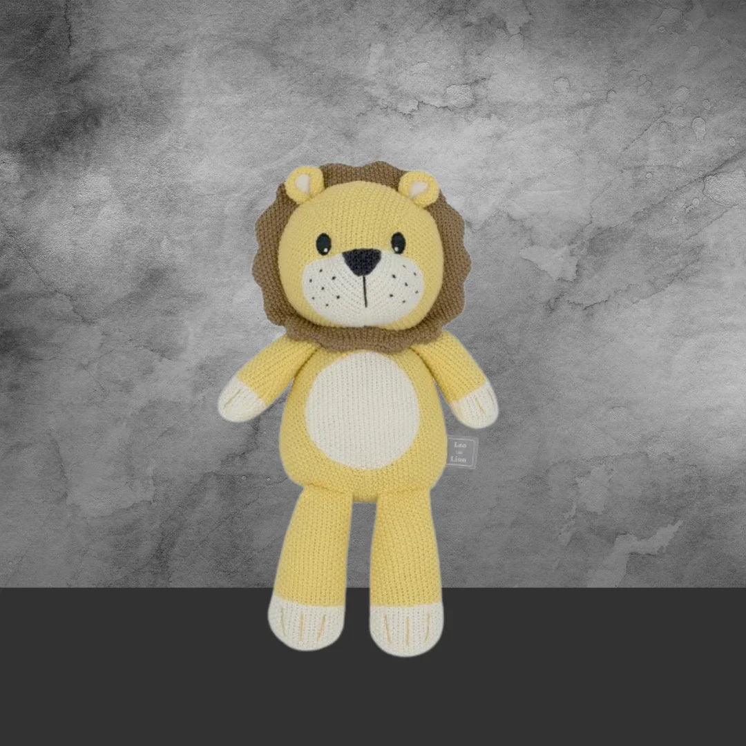 Living Textiles Leo the Lion Knitted Toy - Tastebuds