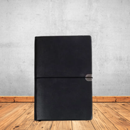 Notebook Black Leather-Look A5