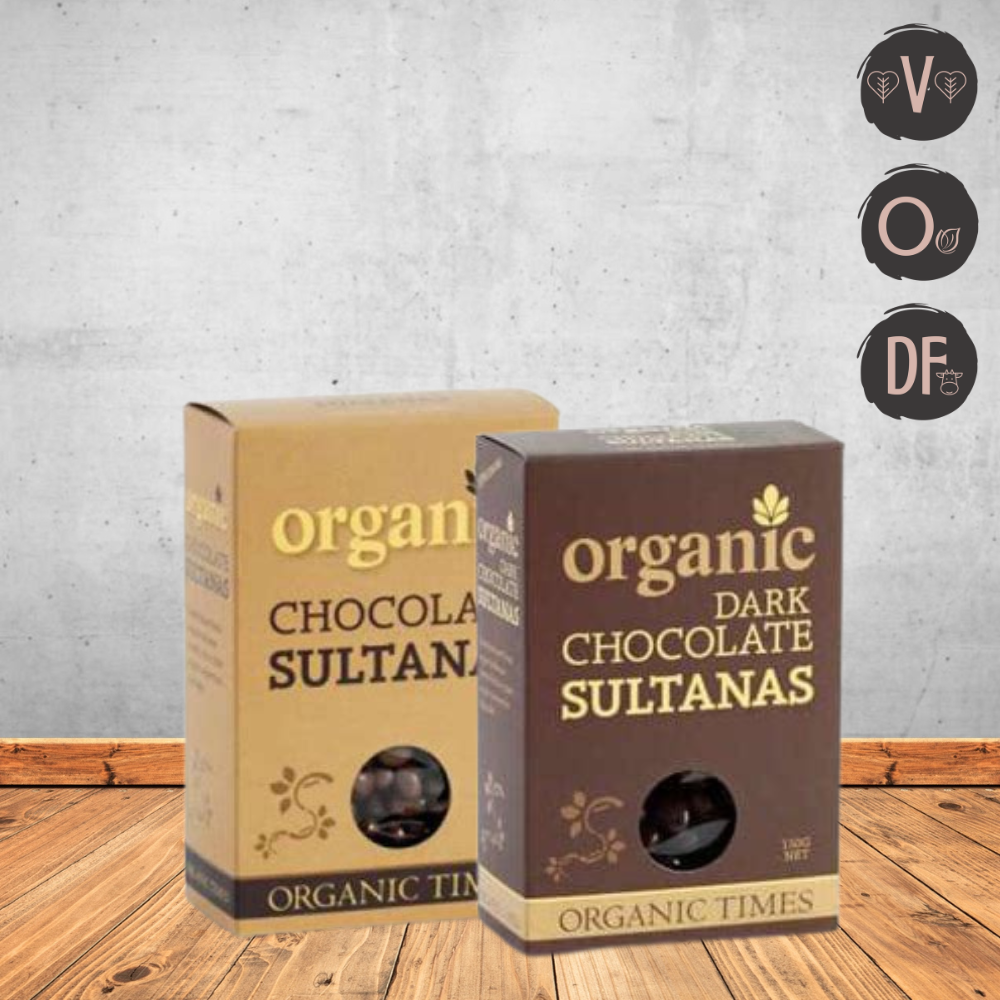 Organic Times Chocolate Coated Sultanas 150g (V | O | DF)
