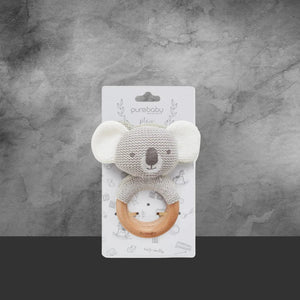 Pure Baby Koala Knitted Rattle - Tastebuds