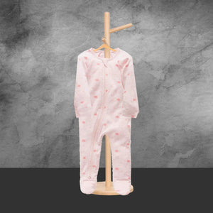 Pure Baby Organic Pink Leaf Growsuit - Sizes 000 or 00 - Tastebuds