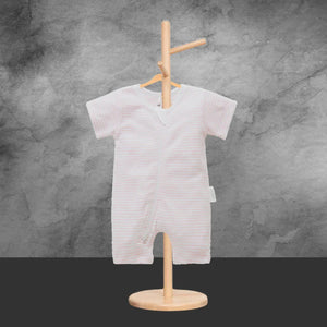 Pure Baby Organic Pink Stripe Short Growsuit - Sizes 000 or 00 - Tastebuds