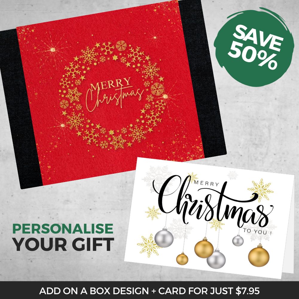 Red Merry Christmas Sleeve + Card Bundle