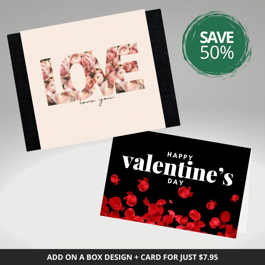 Sparkles Love Sleeve + Valentines Day Card Bundle