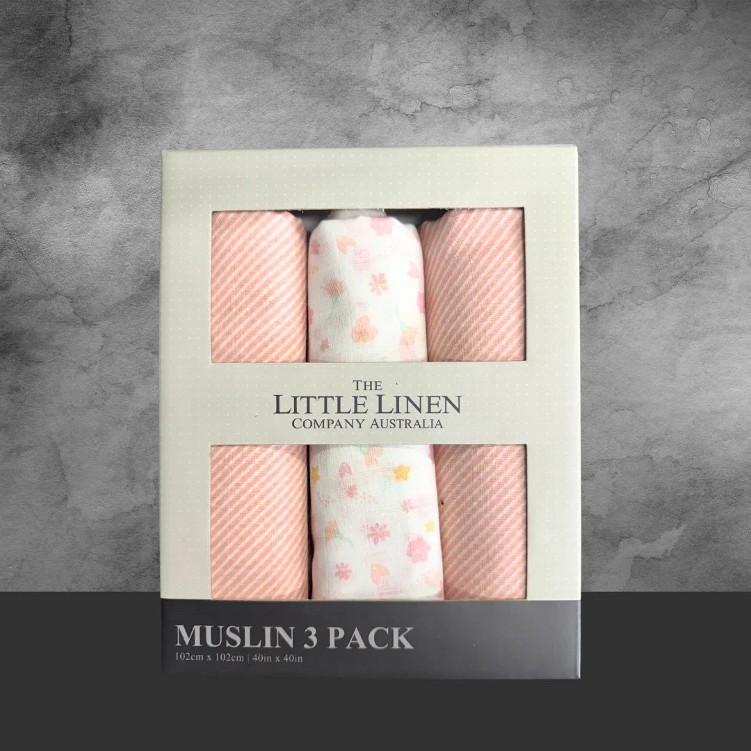 TLLC Muslin 3 Pack – Ballerina Bunny Prints - Tastebuds