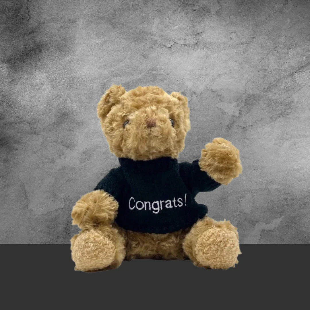 Teddy Bear with ‘Congrats’ Ribbon - Tastebuds