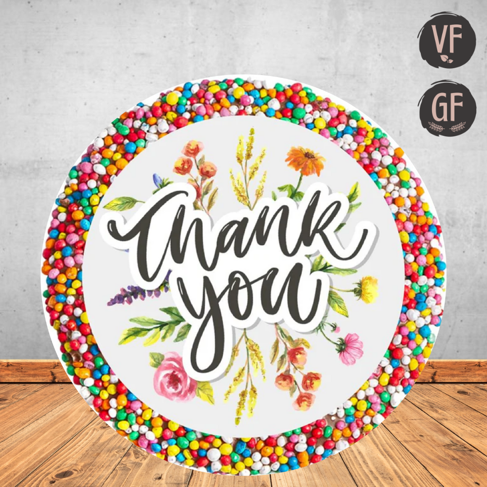 Thank You Flowers Dark Chocolate Freckle