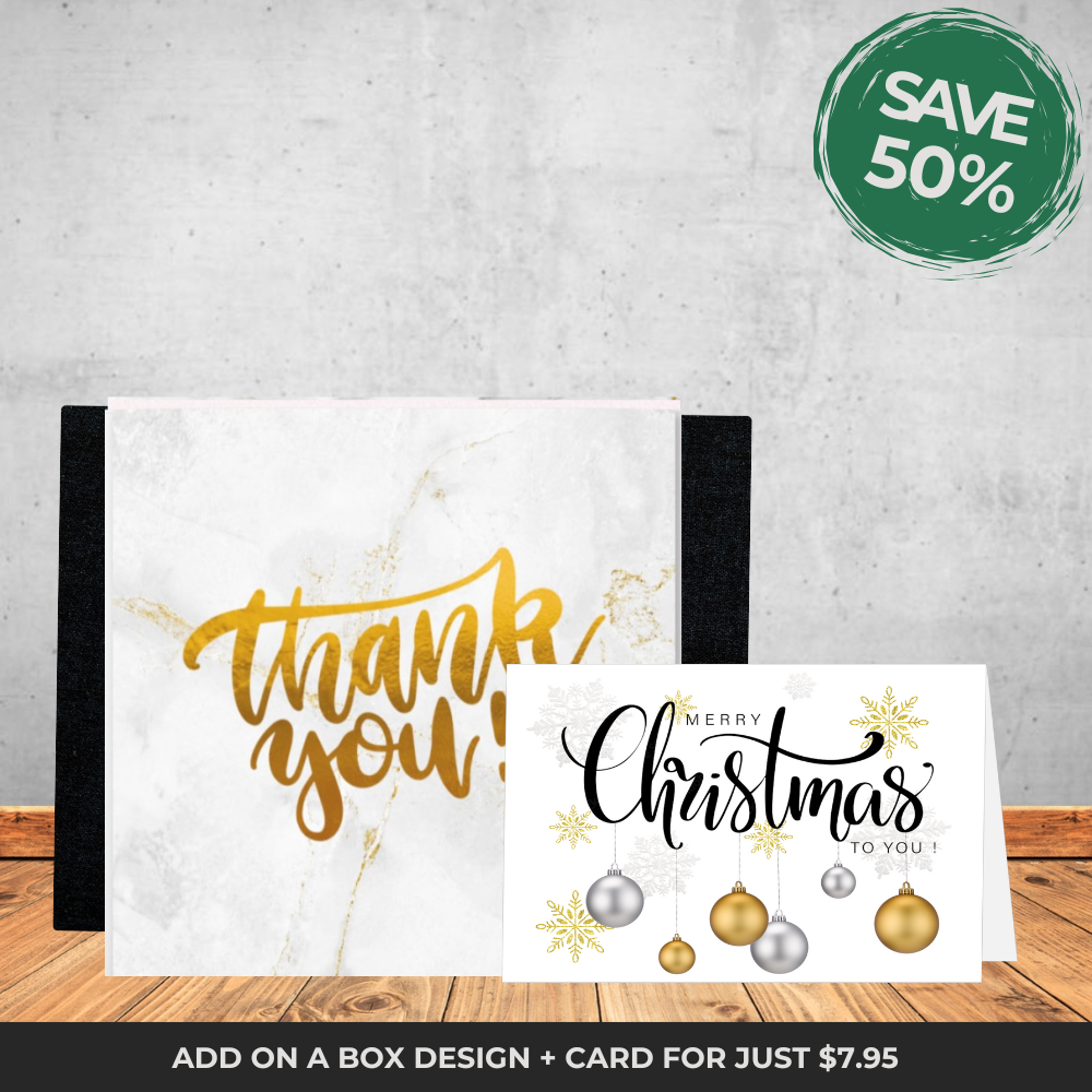 Thank You Sleeve + Christmas Card Bundle