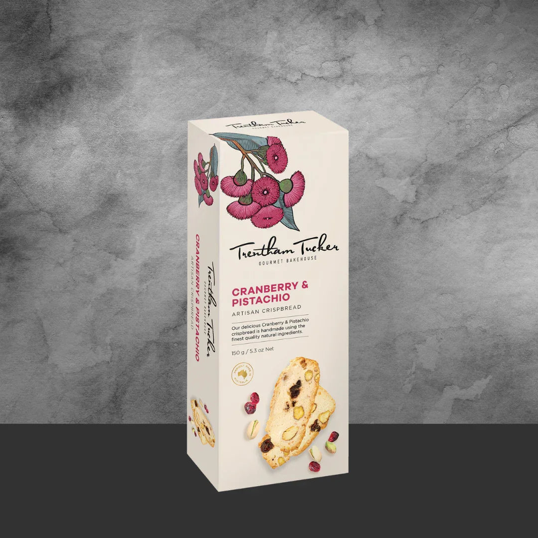 Trentham Tucker Cranberry & Pistachio Crispbread Box 150 - Tastebuds