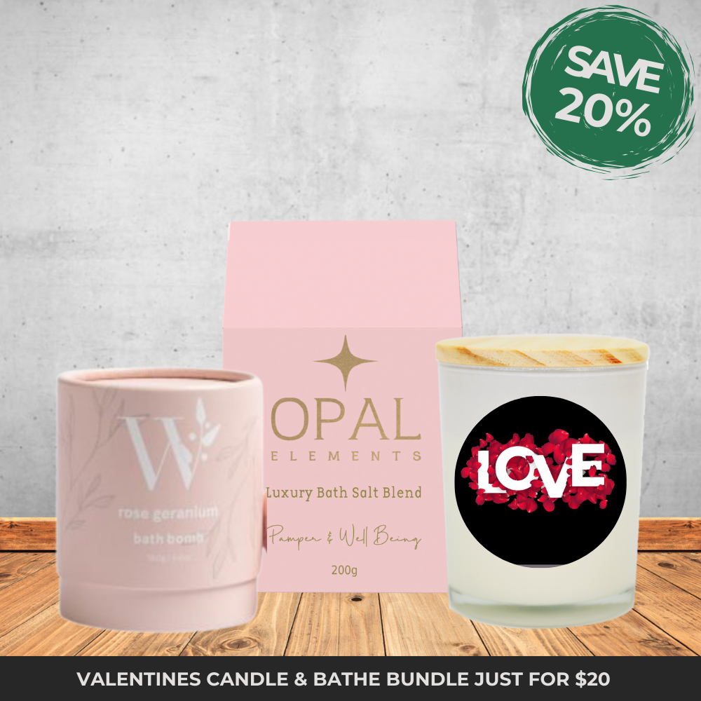 Valentines Candle & Bathe Bundle