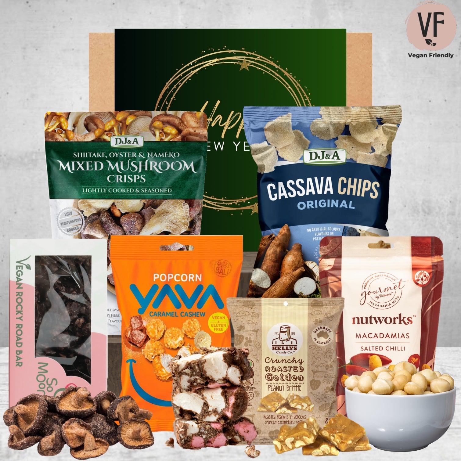 Vegan New Year Snack Hamper Featured Image
