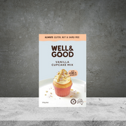 Well & Good Vanilla Cupcake Mix 400g