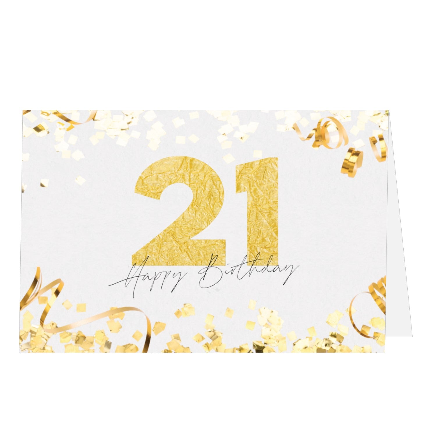 21st Birthday Greeting Card