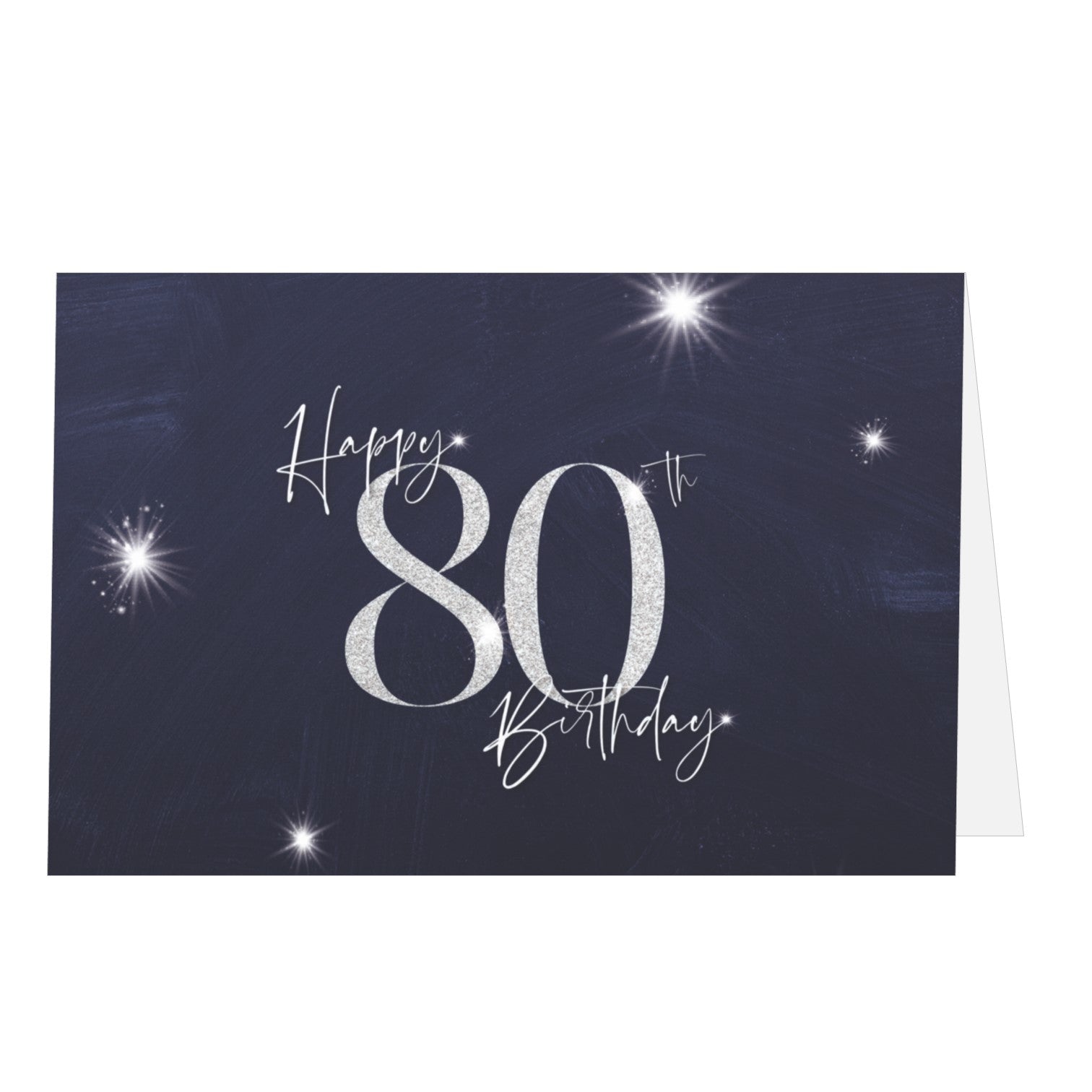 80th Birthday Greeting Card