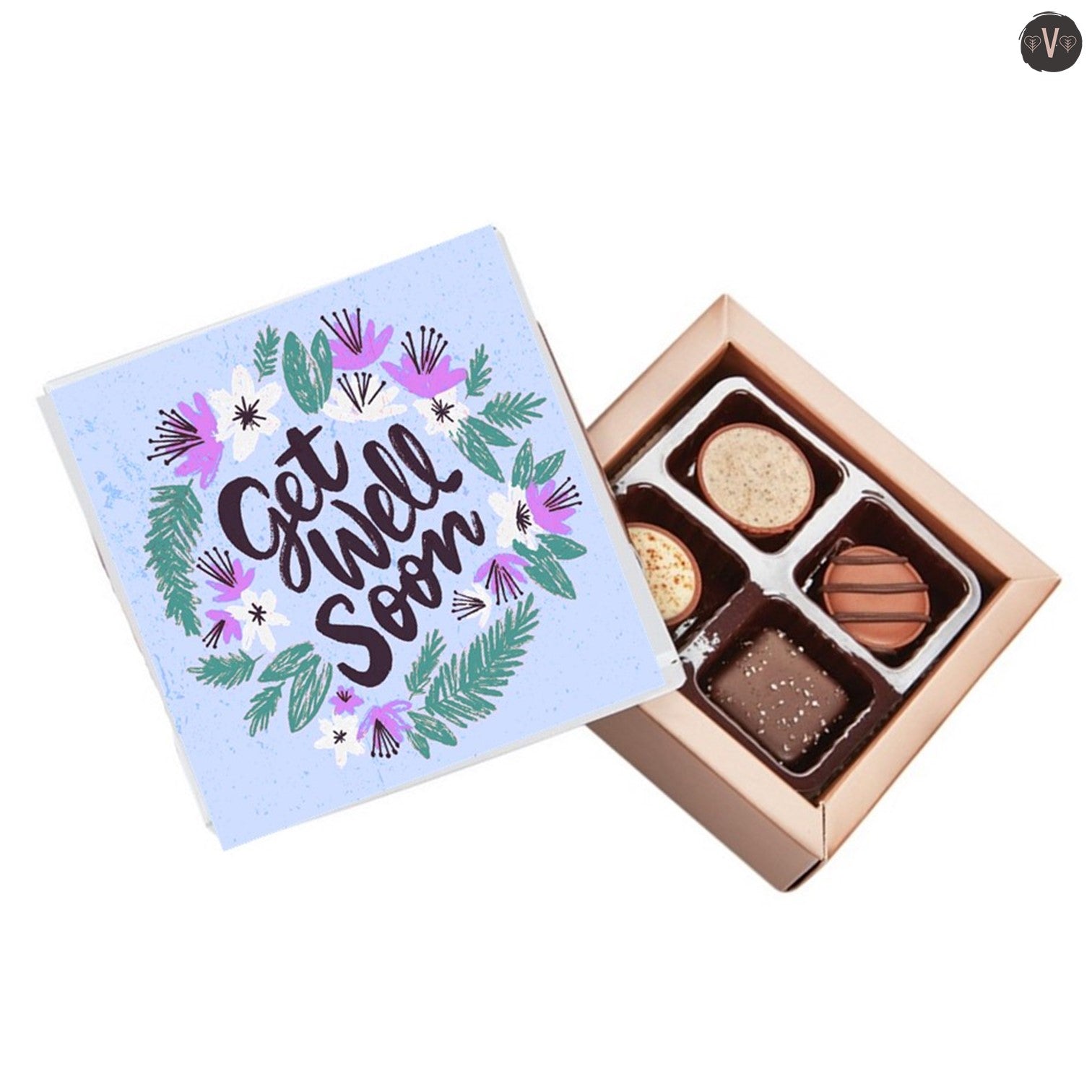 Get Well Blue Choc Box