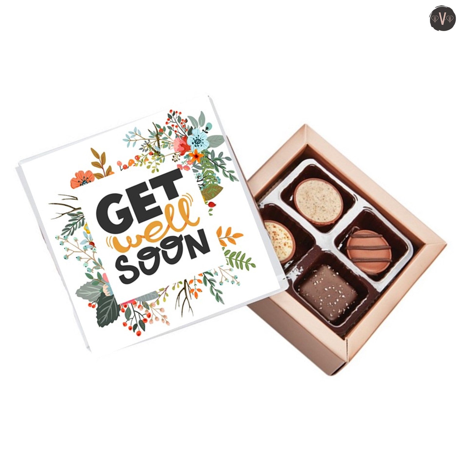 Get Well Flowers Choc Box