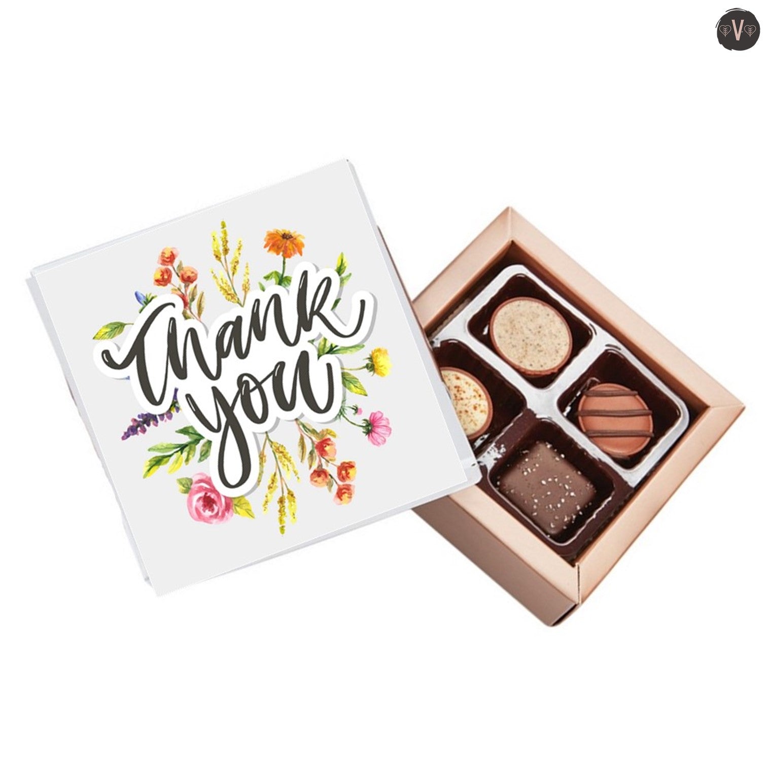 Thank You Flowers Pure Indulgence Choc Box 40g