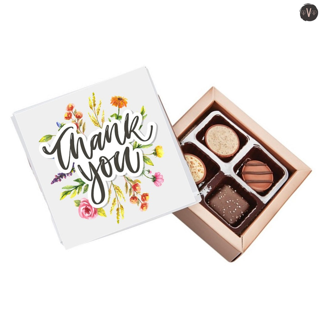 Thank You Flowers Choc Box